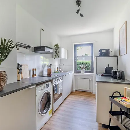 Appartement Design 2br - 6 Guests & Workspace - Messe Dus *