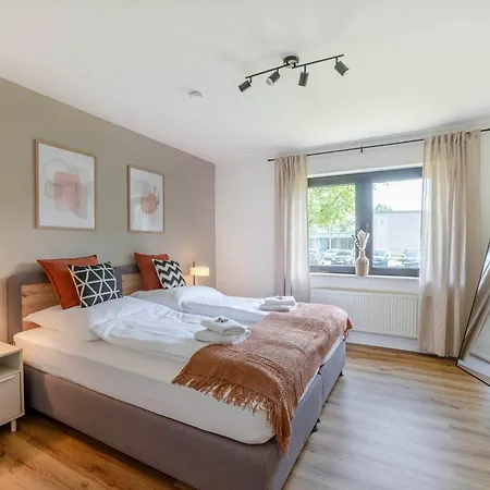 Appartement Design 2br - 6 Guests & Workspace - Messe Dus *